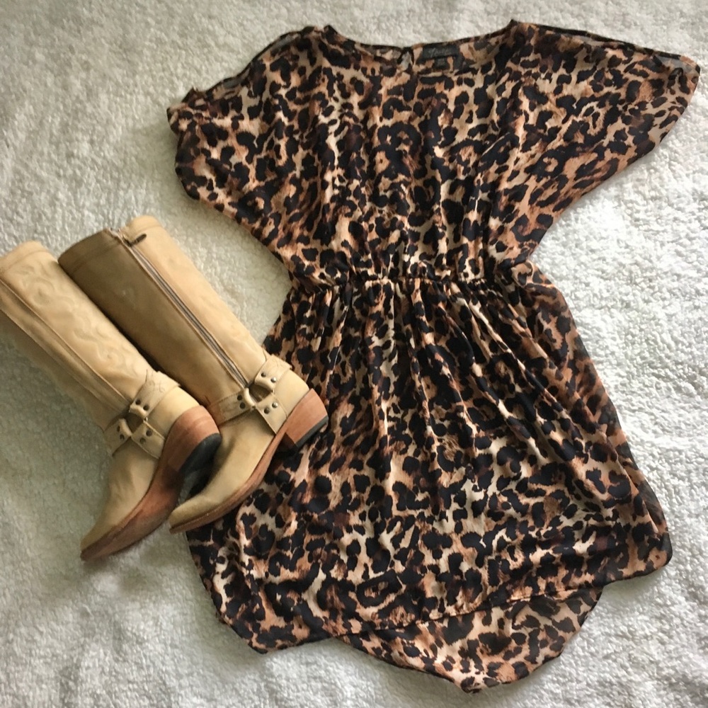 Thalia Sodi Animal Print Summer Dress Med